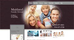 Desktop Screenshot of maitlandfamilydental.com