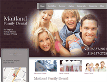 Tablet Screenshot of maitlandfamilydental.com